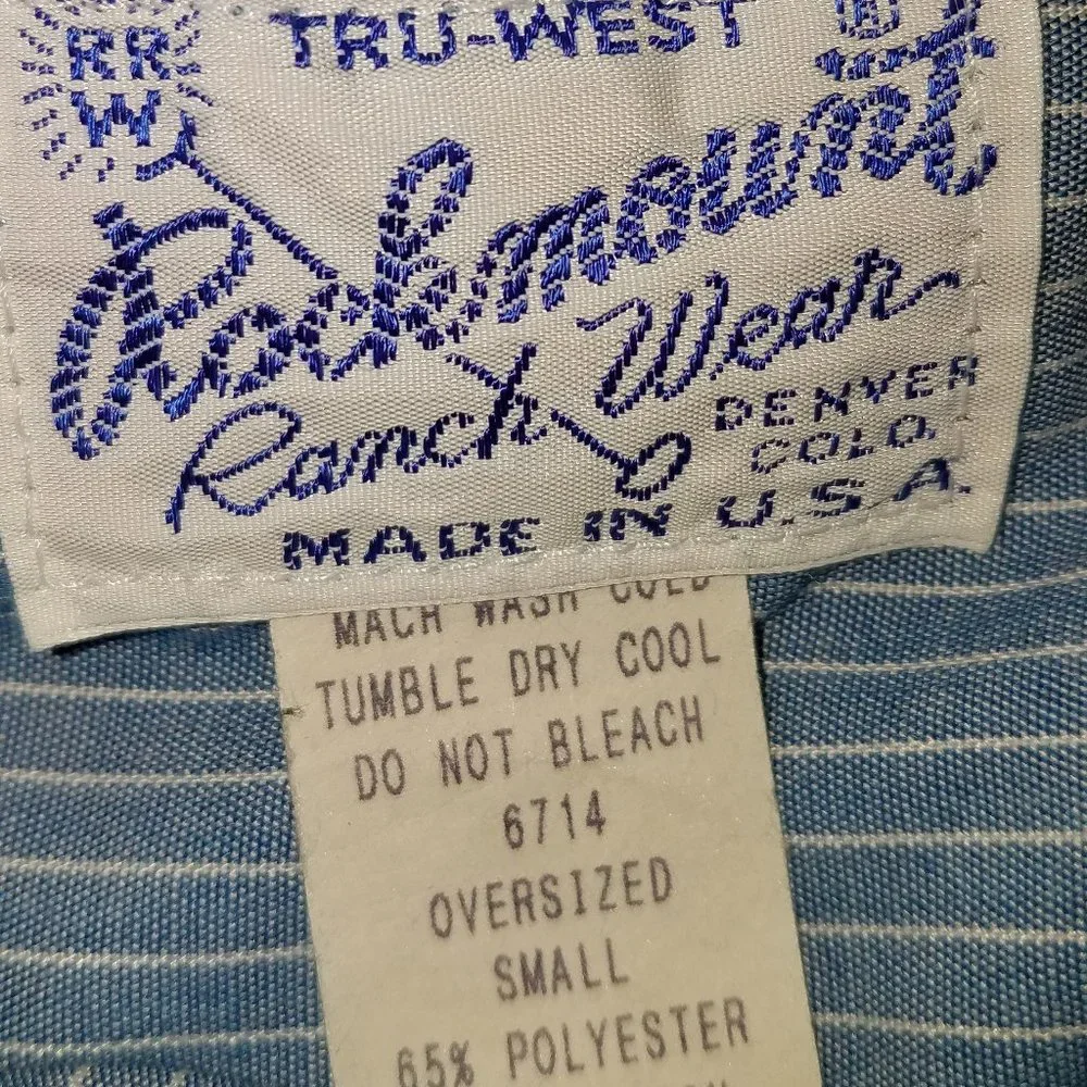 Vintage striped western shirt - Picture 3 of 5